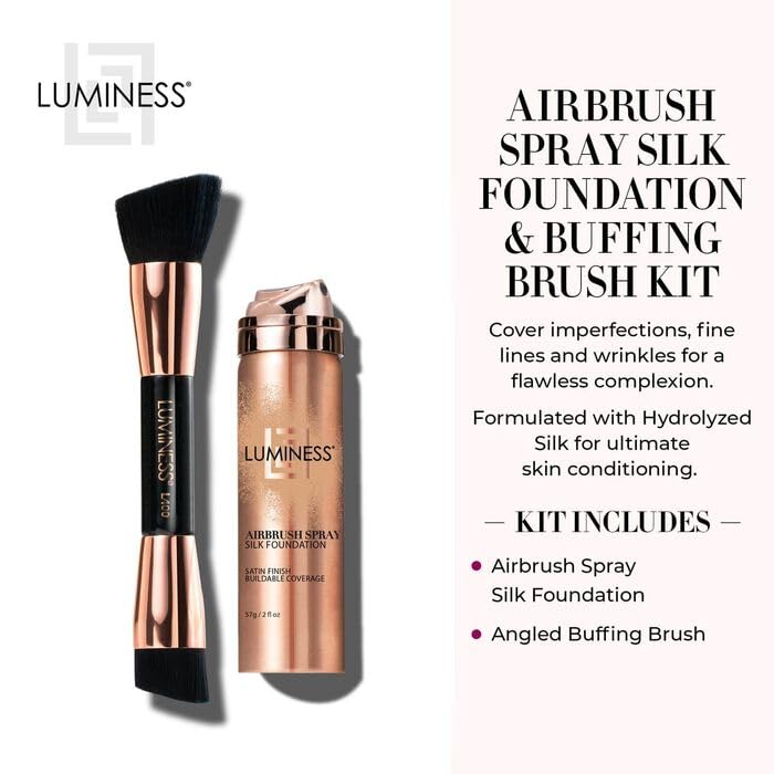 Luminess Face Time fond de teint spray hydratant pour une tenue longue durée.