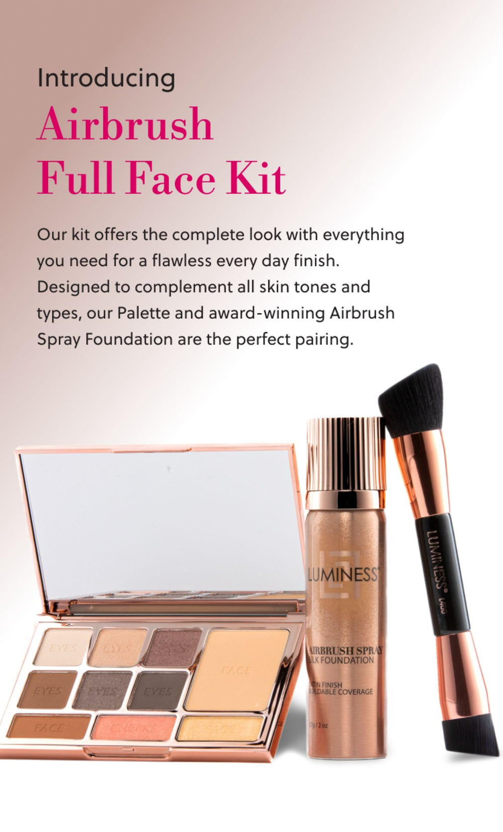 Luminess Face Time palette visage 6 ombres pour des looks polyvalents.