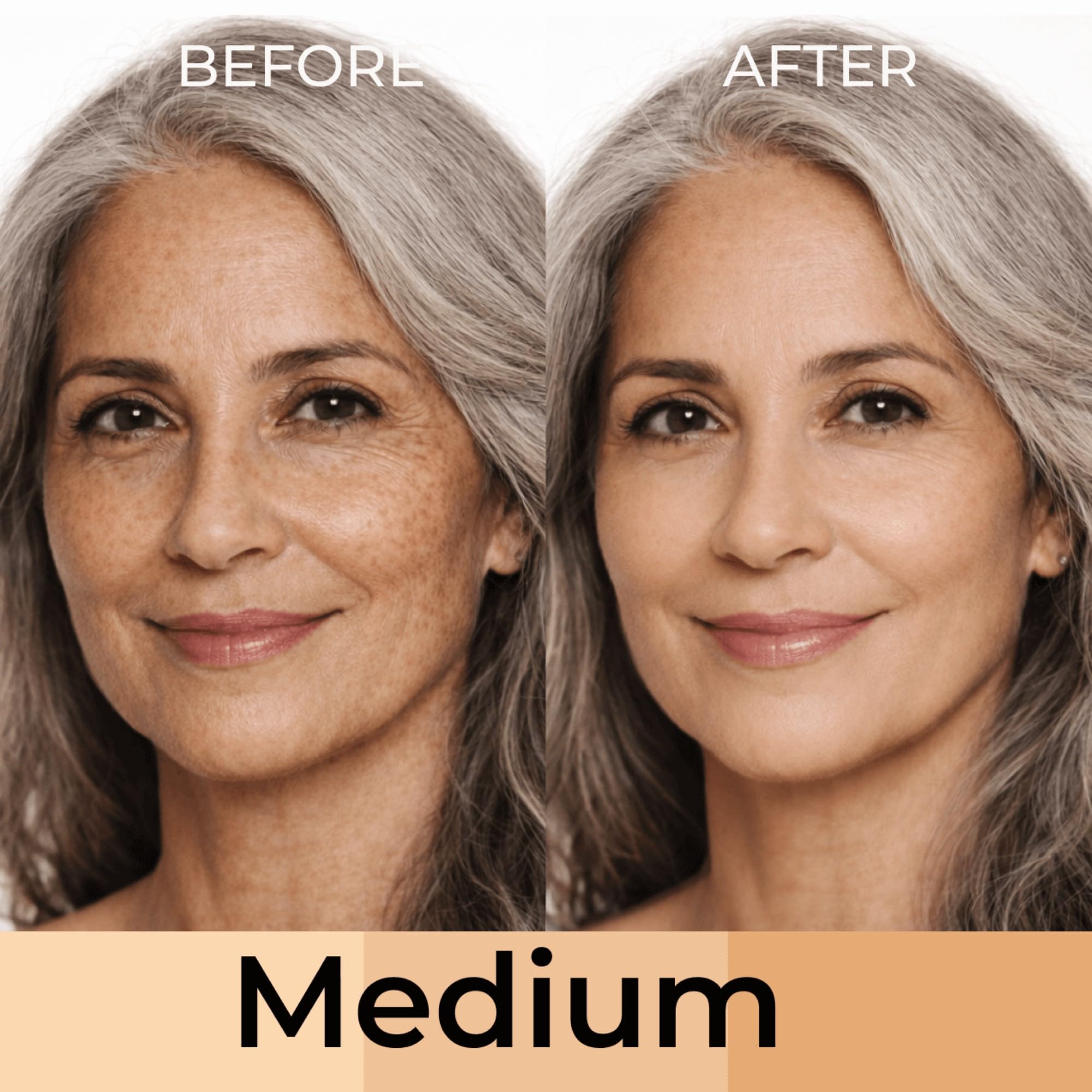 Luminess Liquid Mirage teinte adaptative sur peau, fusion naturelle sans effort.