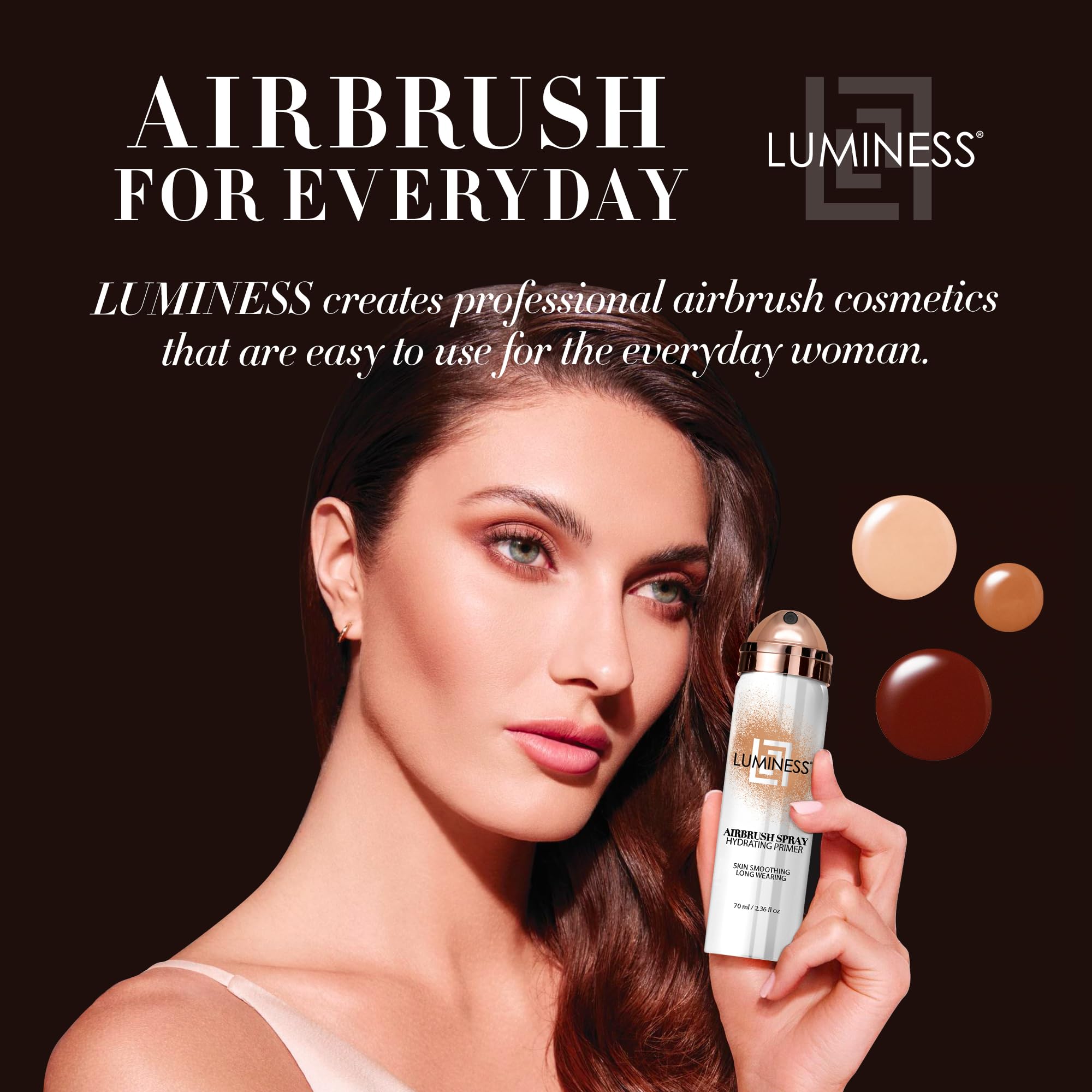 LUMINESS prébase portable en flacon compact pour maquillages nomades