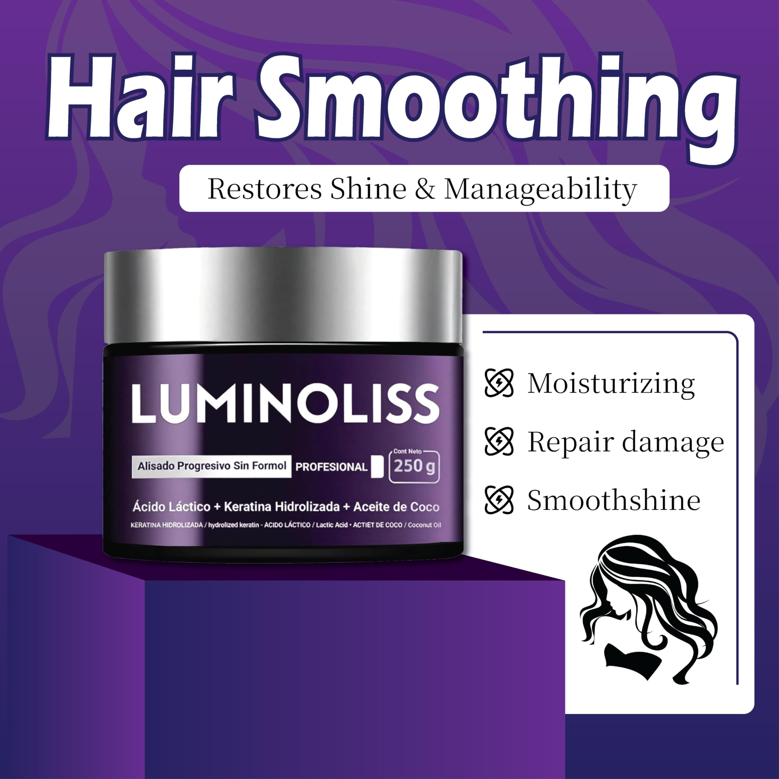 LuminoLiss Alisado : crème à texture riche, nourrissante et facile à répartir.