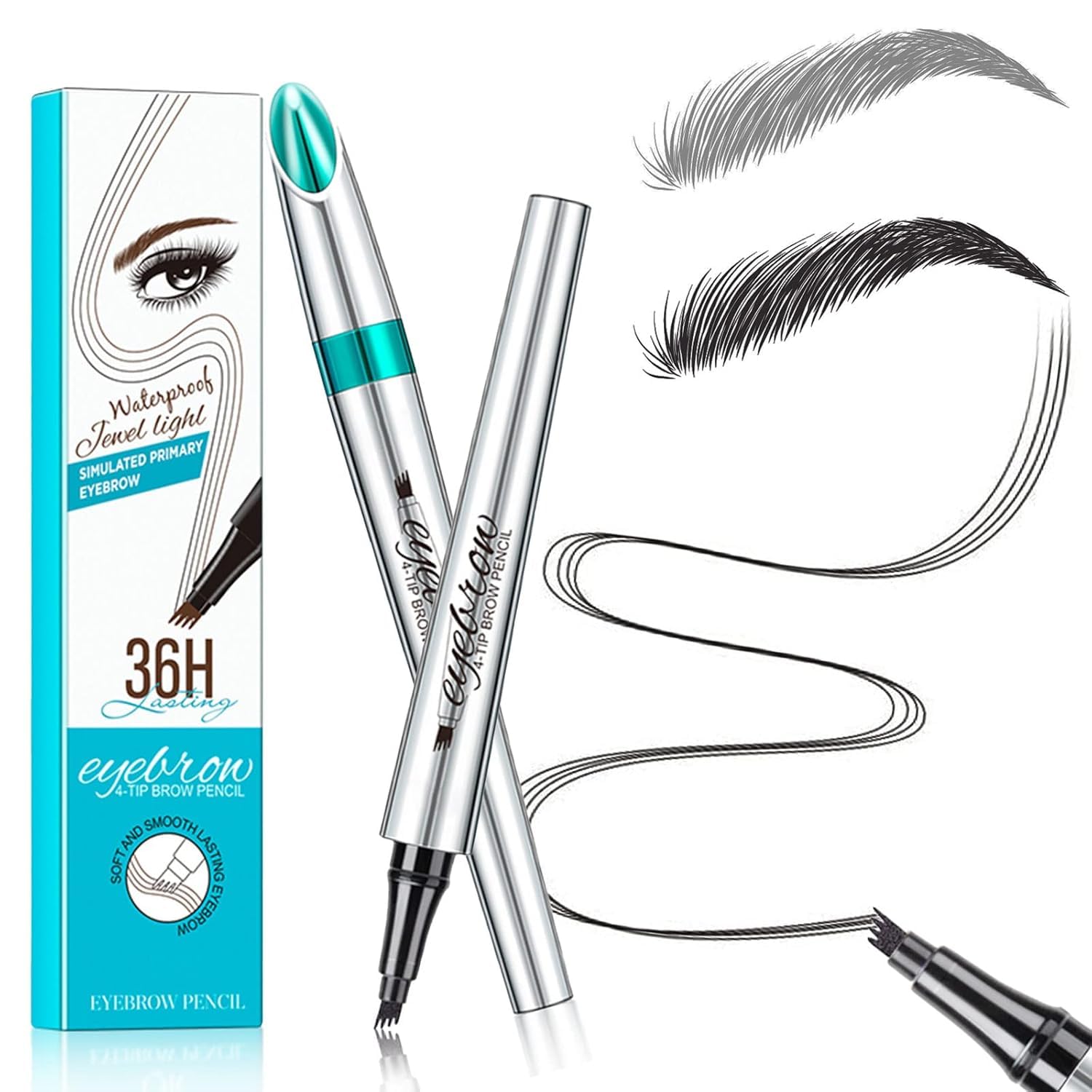 Lumiyou crayon sourcils microfork montre des traits précis pour un regard naturel.
