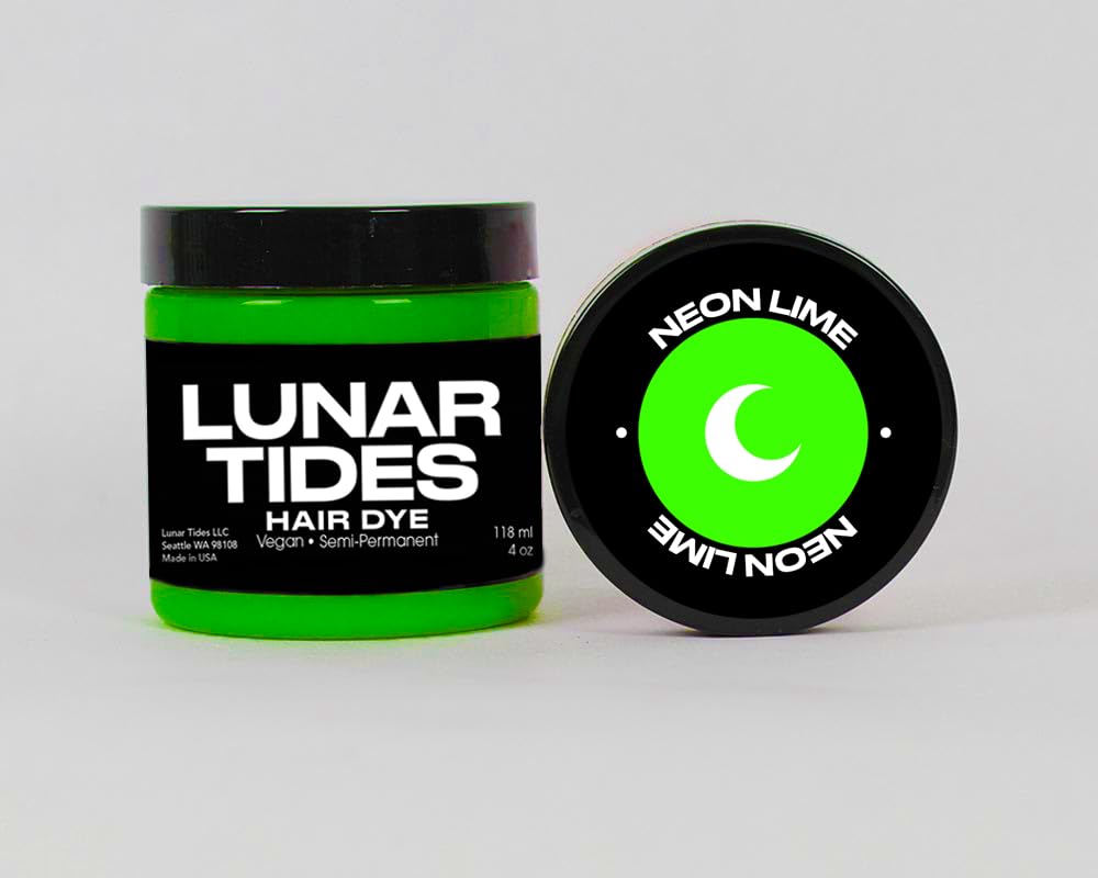Lunar Tides Neon Lime : brosse intégrée pour une application précise