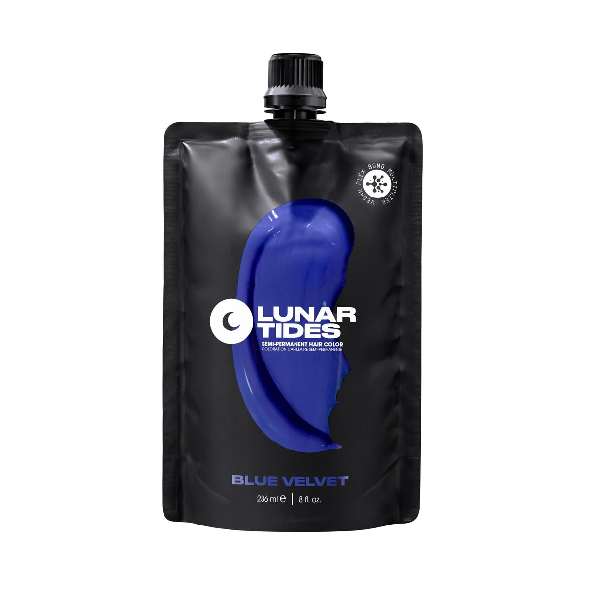 Lunar Tides Velours Bleu — flacon pratique pour une application précise et couleur riche.