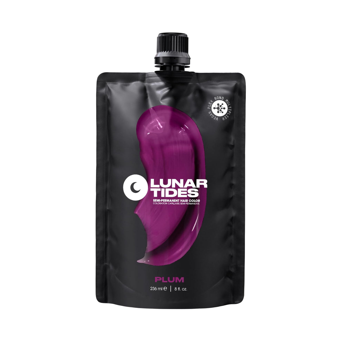 Bouteille Lunar Tides Plum 118 ml prête à appliquer pour une couleur durable.