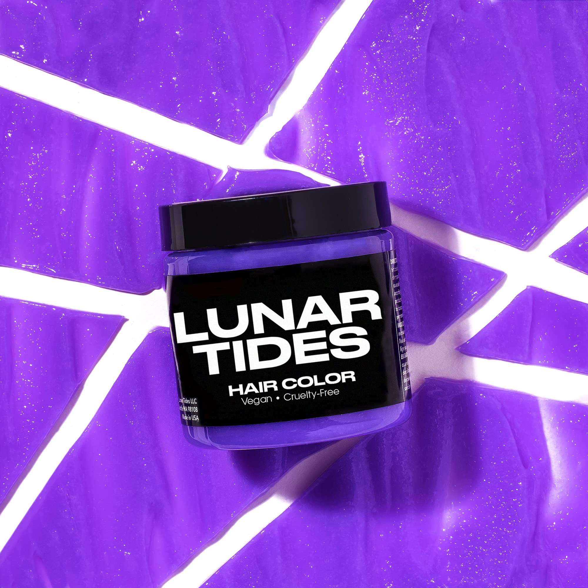Lunar Tides Iris Pourpre mèche teintée, résultat vibrant et durable.
