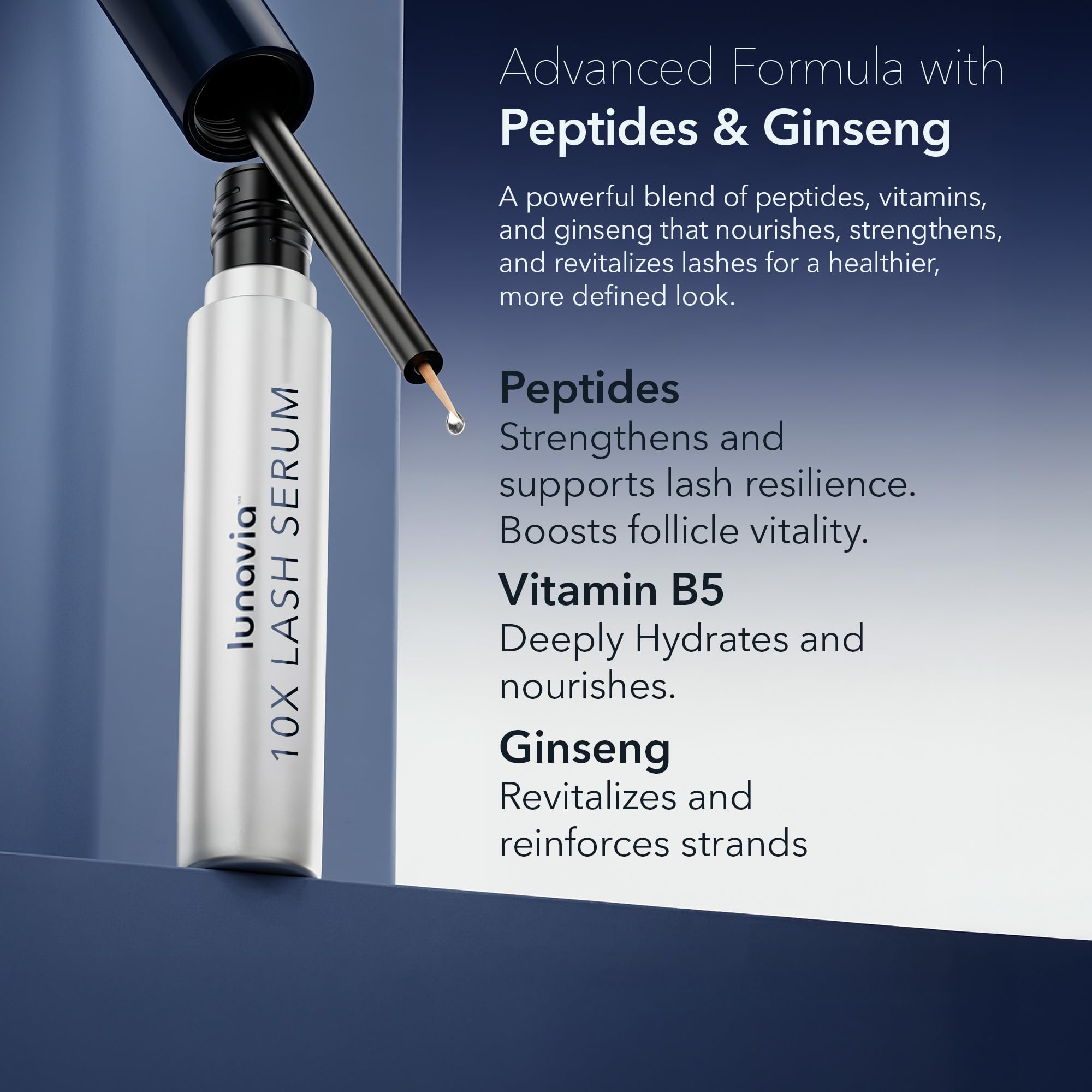 Formule douce Lunavia pour un usage quotidien des cils sensibles