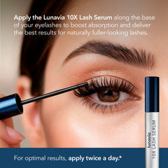 Application précision Lunavia Sérum Cils – routine du soir facile