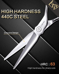 Lunwenksc acier japonais 440C pour une coupe durable.