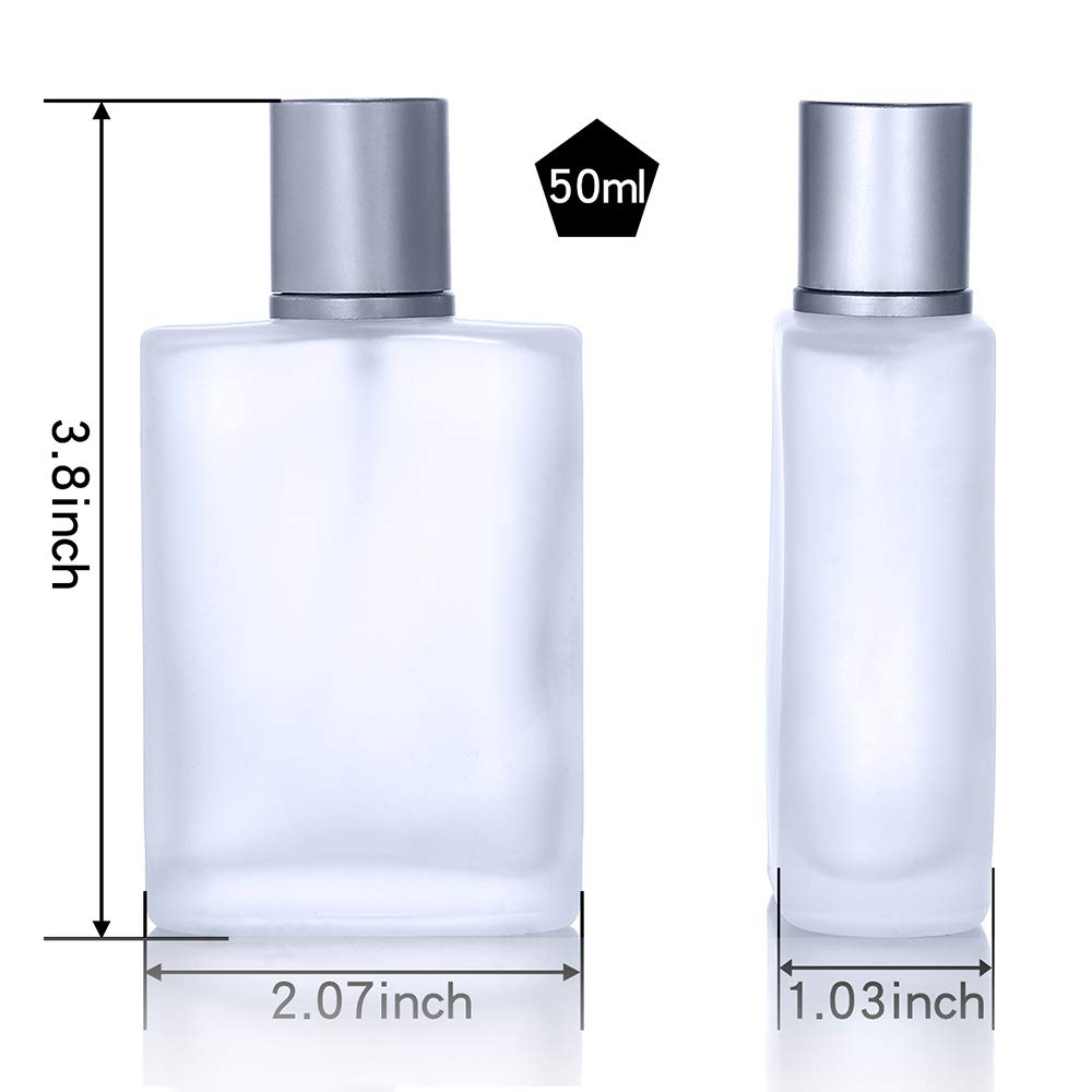 Luojery vaporisateur en verre givré 50 ml, pulvérisation fine pour échantillons