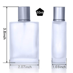 Luojery vaporisateur en verre givré 50 ml, pulvérisation fine pour échantillons