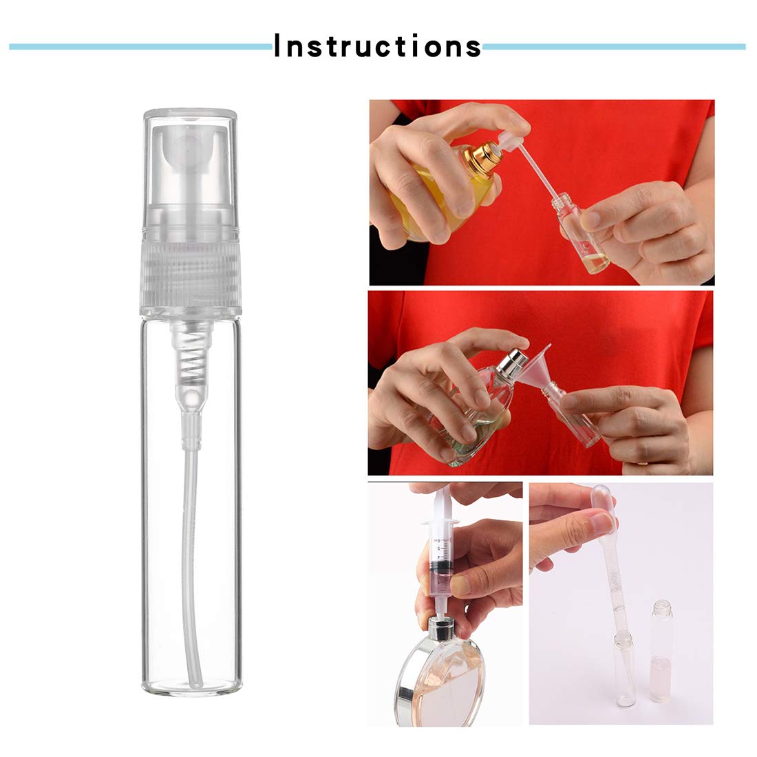 Luojery kit remplissage 6ml et accessoires, pratique pour recharger rapidement.