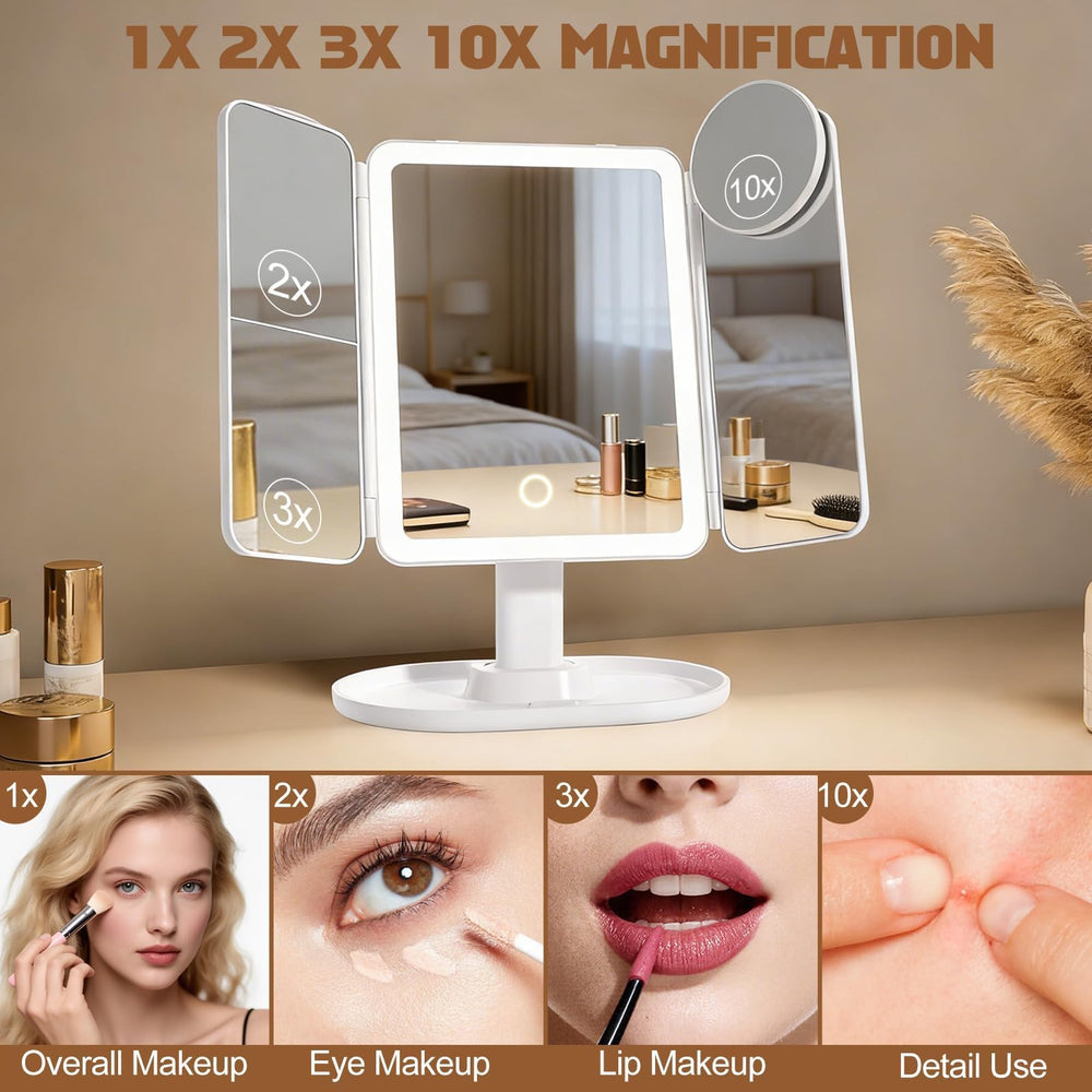 Miroir Lupow support détachable et hauteur réglable