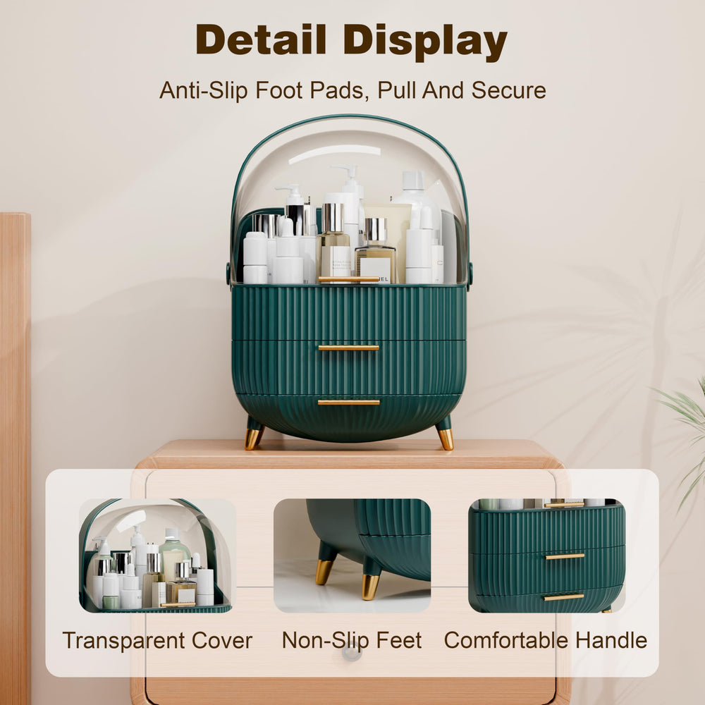 lurcns design-chic-vert: allure moderne sur votre vanity tout en restant pratique.