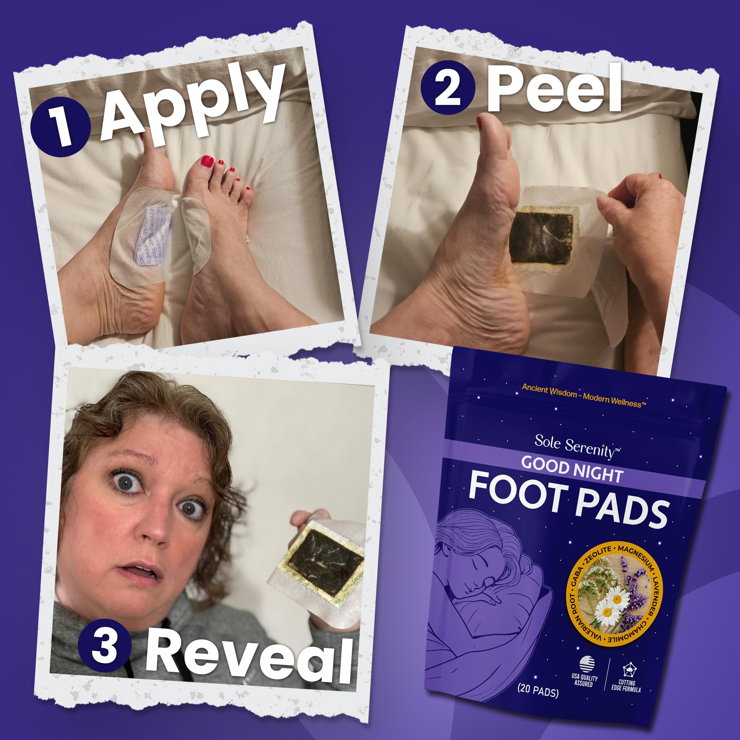 Sole Serenity de Lure Essentials – application sur les pieds avant le sommeil.