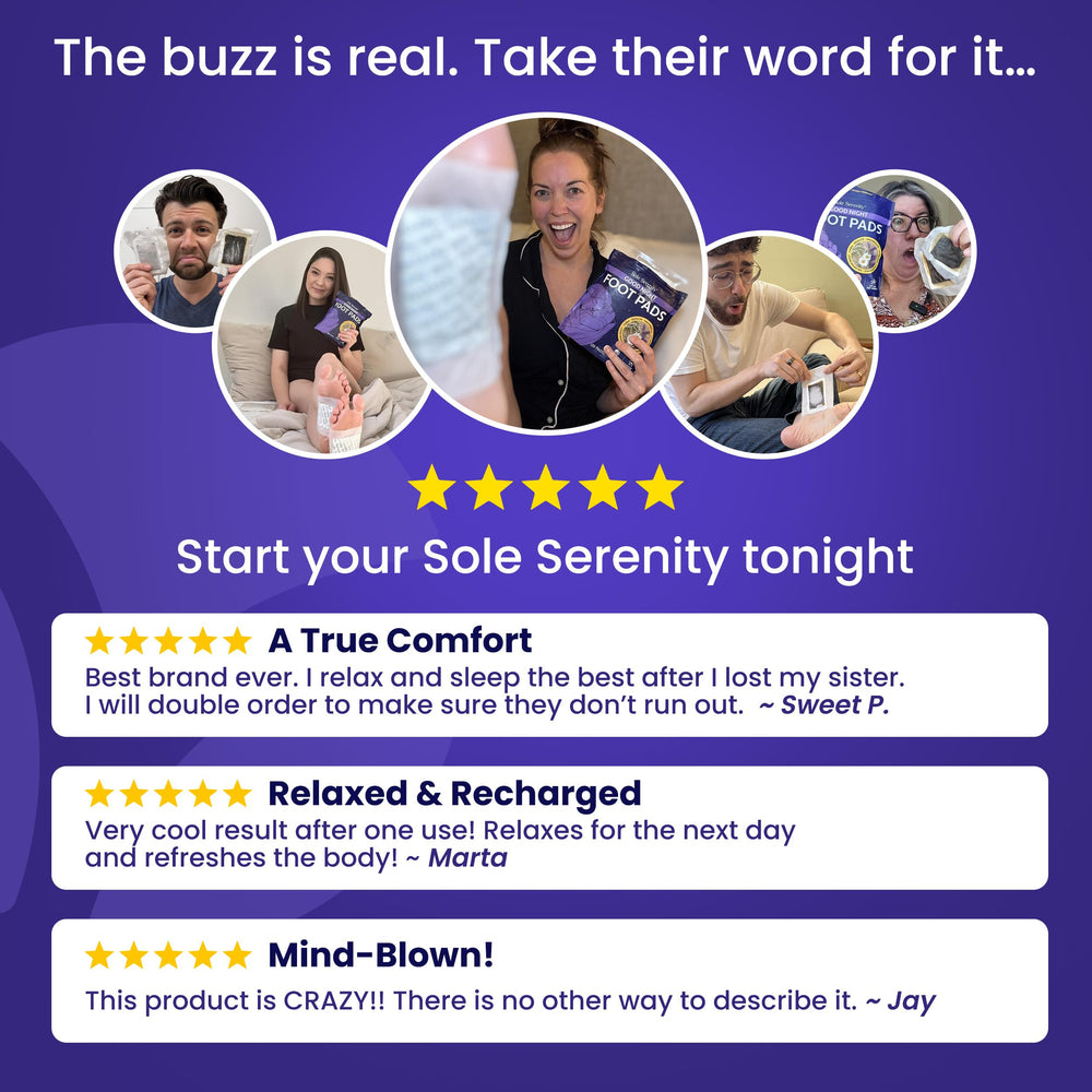 Sole Serenity de Lure Essentials – coussinets alignés, préparation simple pour une utilisation nocturne.