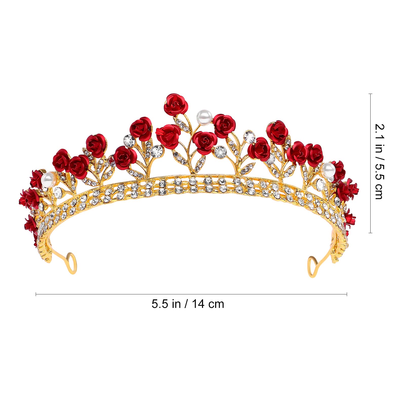 Lurrose Couronne Bride Robe, parfaite pour demoiselles d'honneur et mariées avec style.