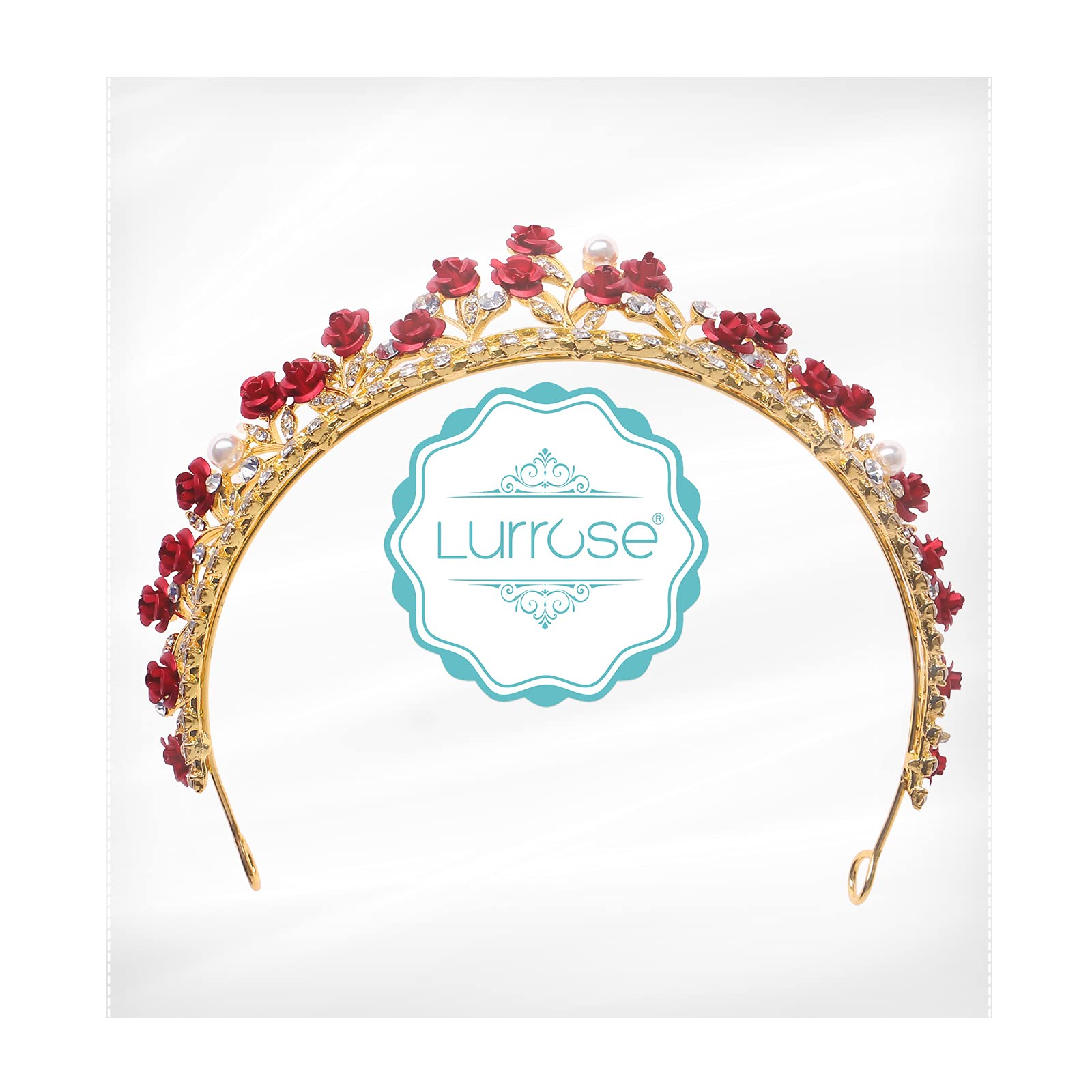 Lurrose Diadème Halloween Roses, accessoire thématique pour costume et fête.