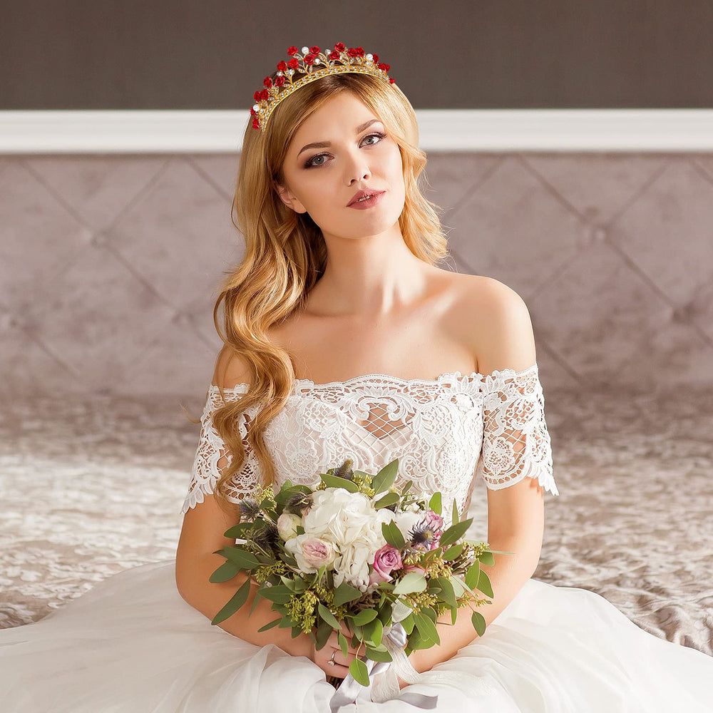 Lurrose Tiare Bal Pageant Rose, adapté pour défilés, concours et soirées.