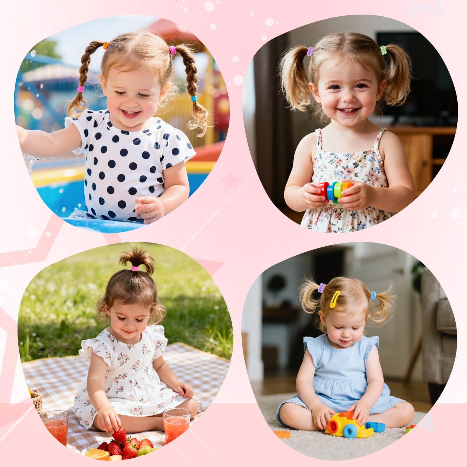 LuSeren bandes cheveux bébé sans couture 1 pouce, maintien doux.