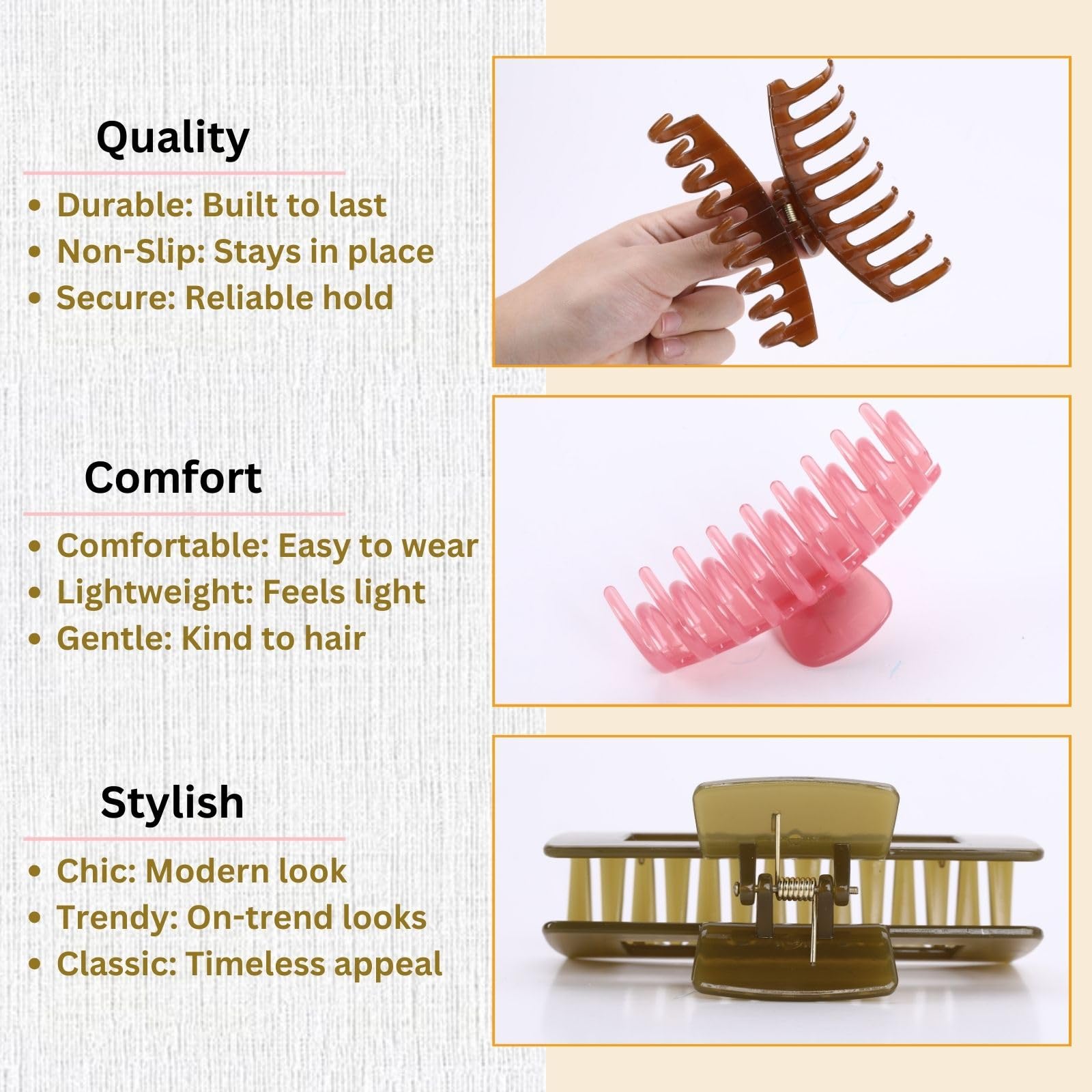 LuSeren clip jelly grand: coloris gelée translucides et tendance