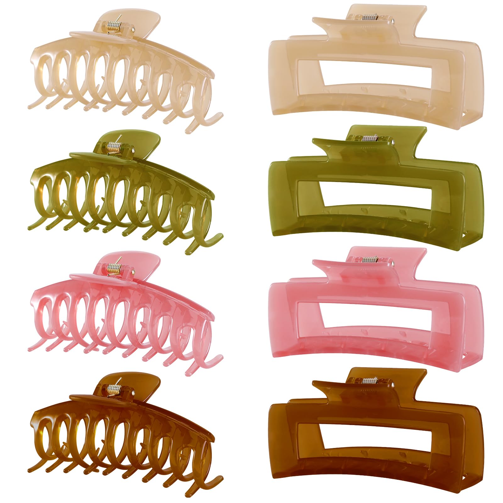 LuSeren clips jelly grand format: ouverture large pour cheveux volumineux