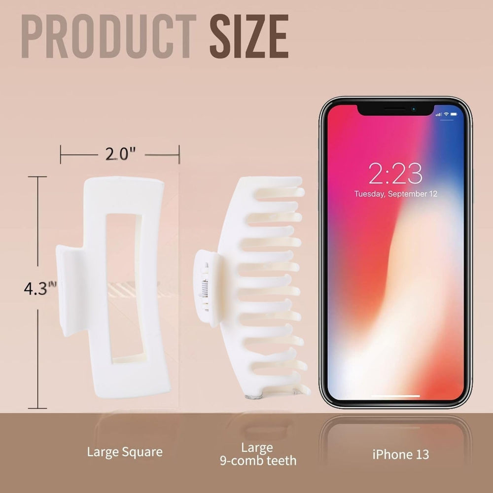 LuSeren pince banane matte blanche avec dents intérieures pour prise sécurisée.