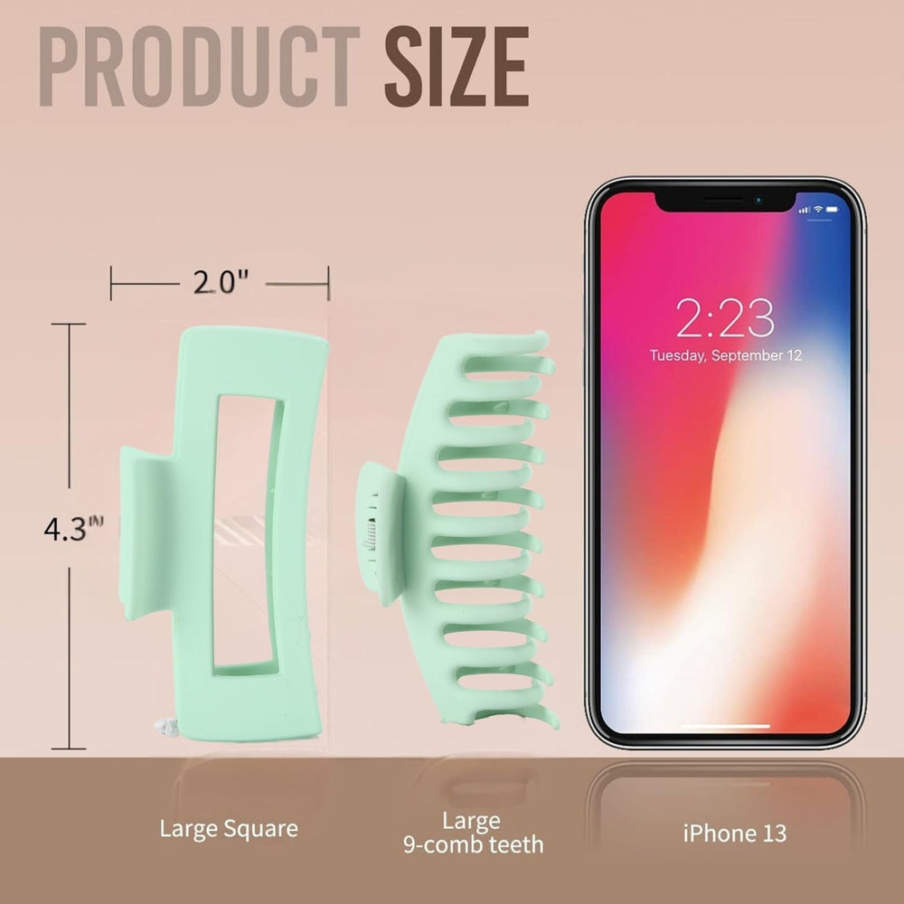 Pinces-banane LuSeren matte grande, parfaite pour fixer rapidement les cheveux.