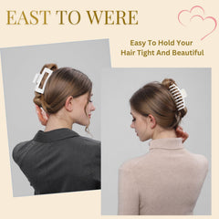LuSeren pince cheveux épais 4,3 po, prise ferme et durable.