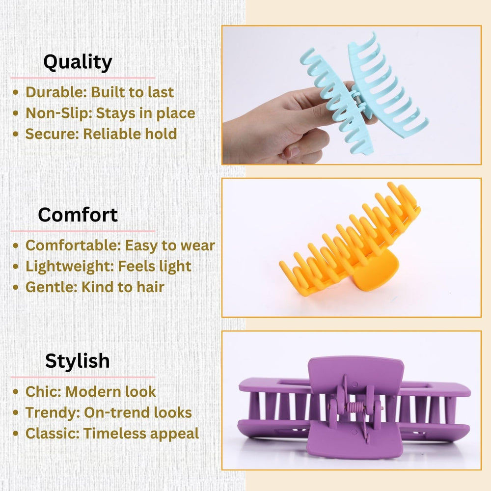 Pinces LuSeren usage quotidien: maintien discret pour cheveux fins et épais.