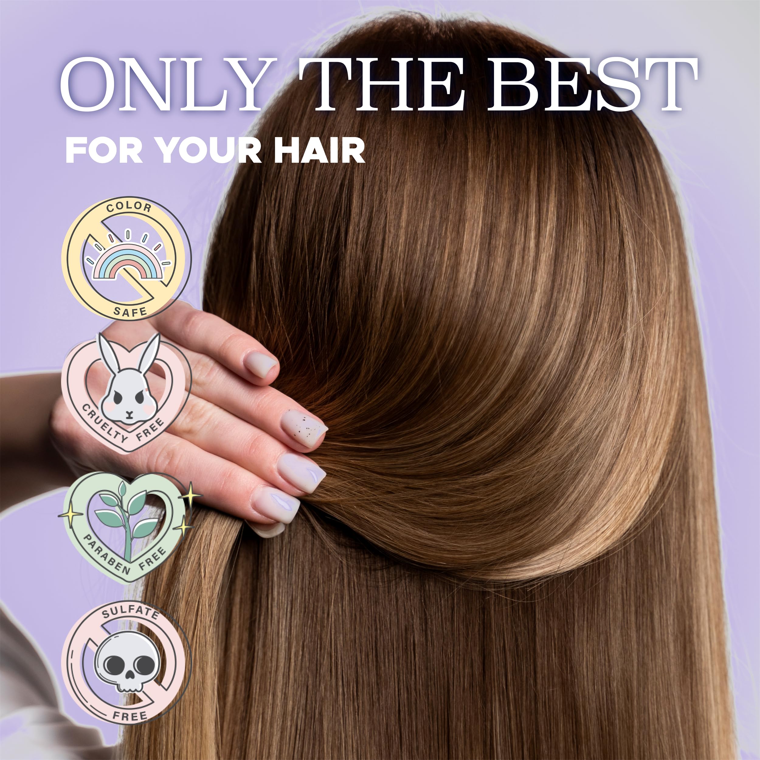 Cheveux fins avec volume grâce au Shampoing B-Complex Luseta.