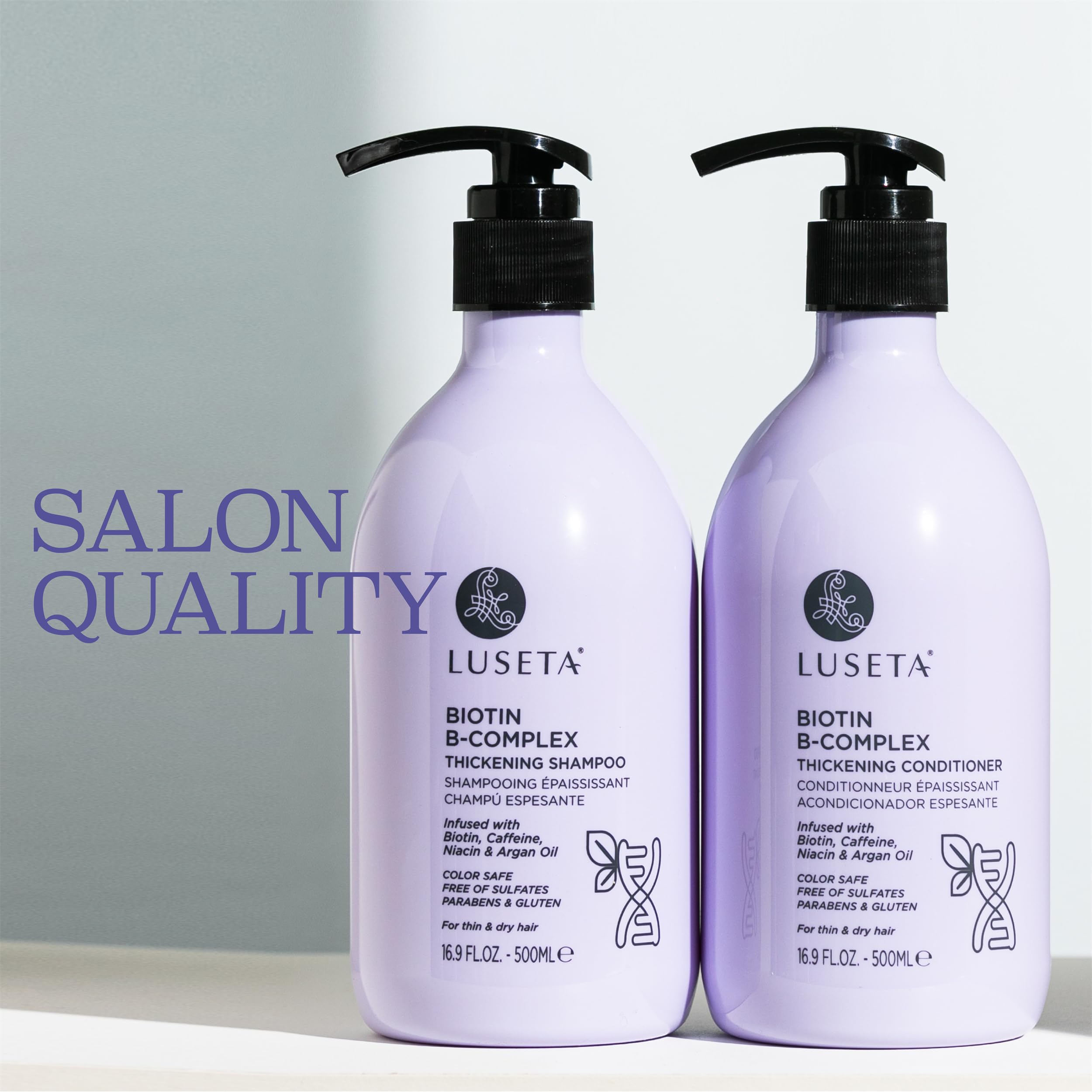 Formule sans sulfates et sans parabènes dans Luseta B-Complex.