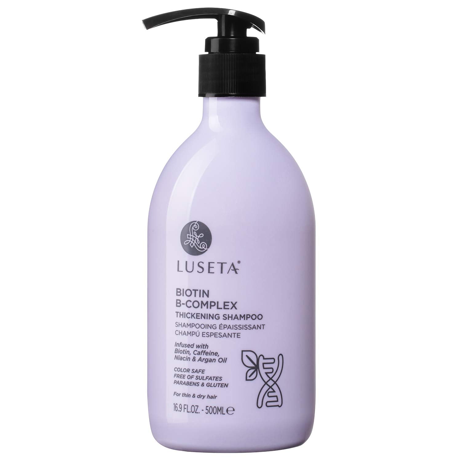 Bouteille Luseta Biotine B-Complex Shampooing pour densité et douceur des cheveux