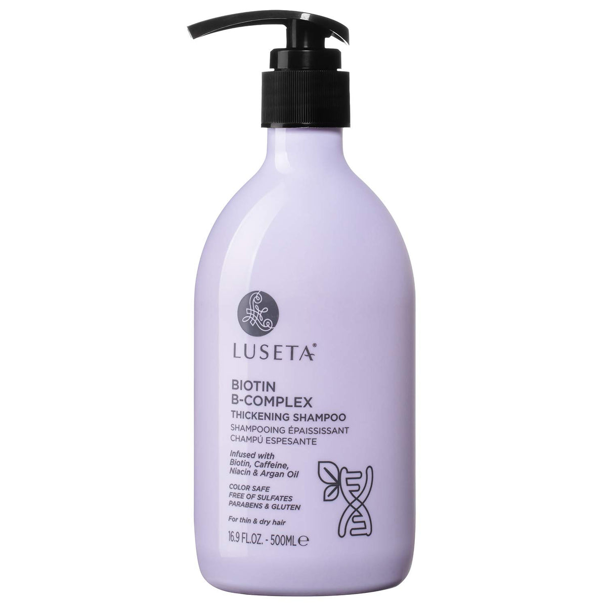 Bouteille Luseta Biotine B-Complex Shampooing pour densité et douceur des cheveux