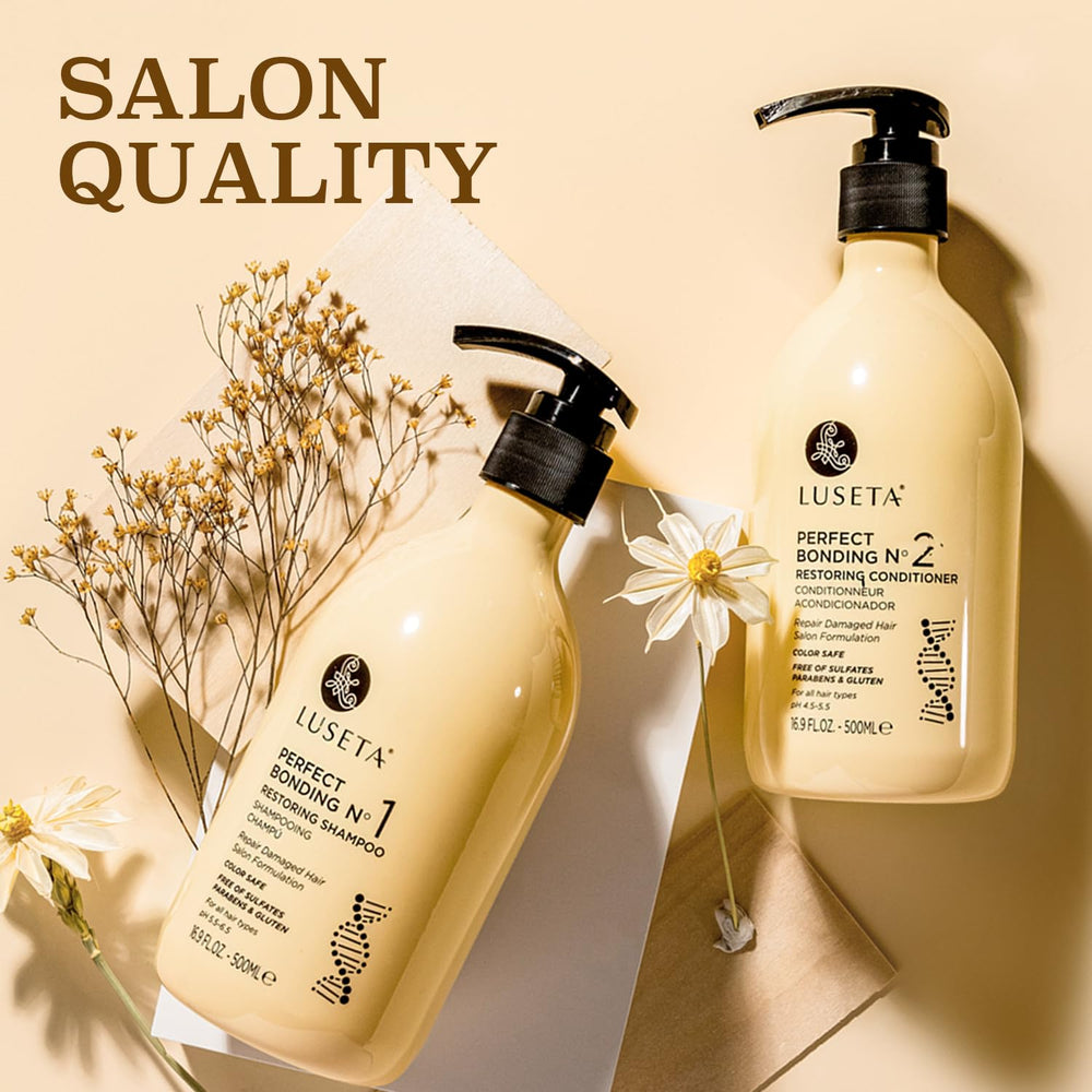 Démonstration d’utilisation : routine facile pour cheveux colorés et abîmés.
