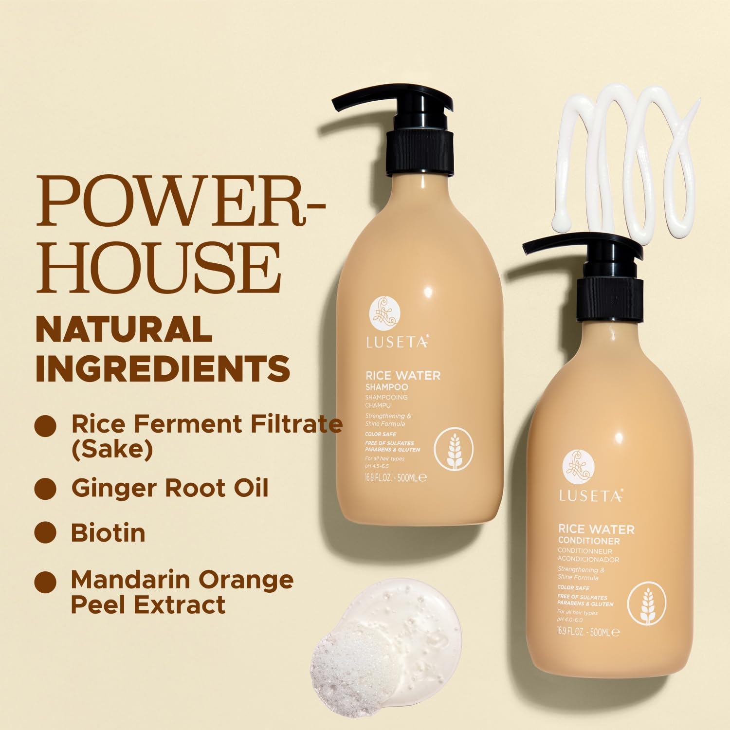 Luseta, brillance et hydratation pour tous types de cheveux