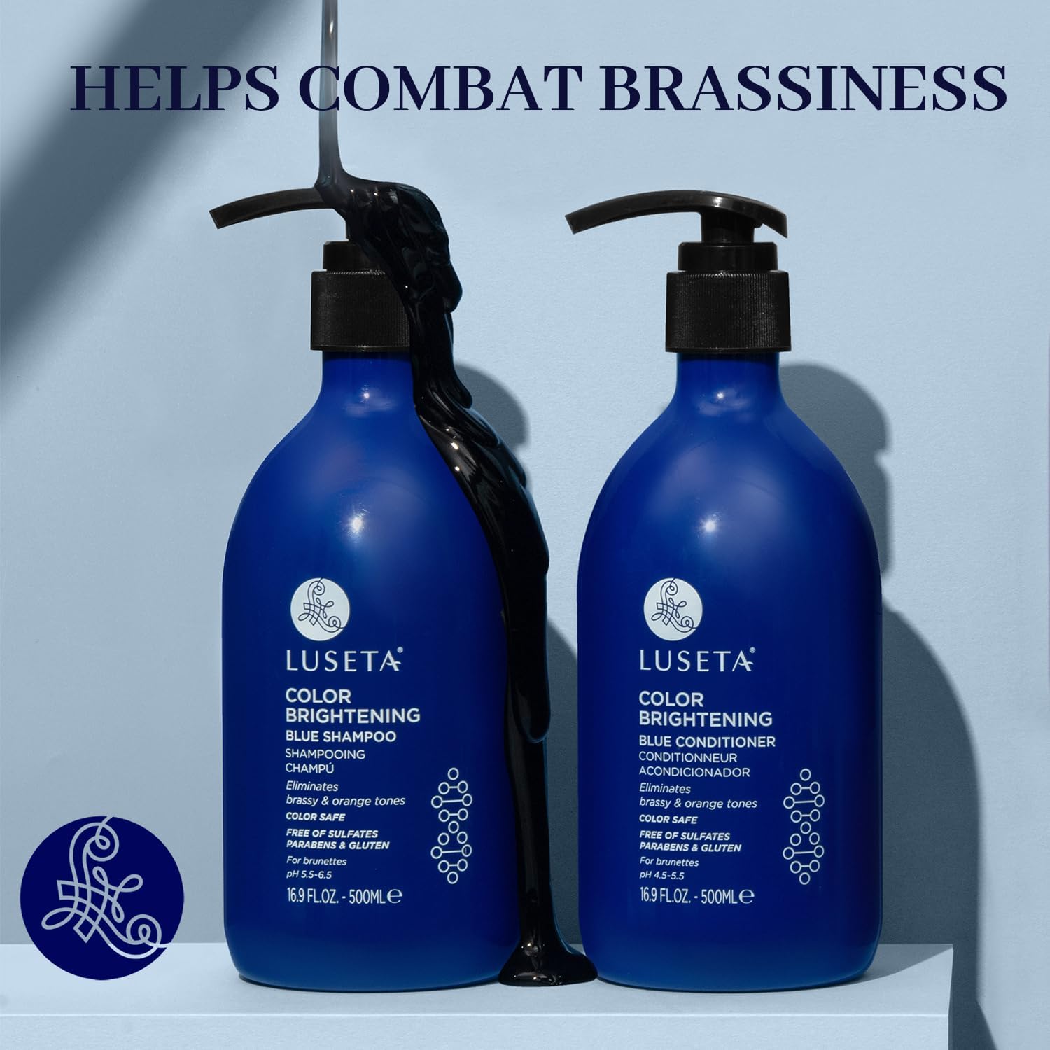 Luseta Après-shampoing bleu, texture nourrissante pour des mèches douces