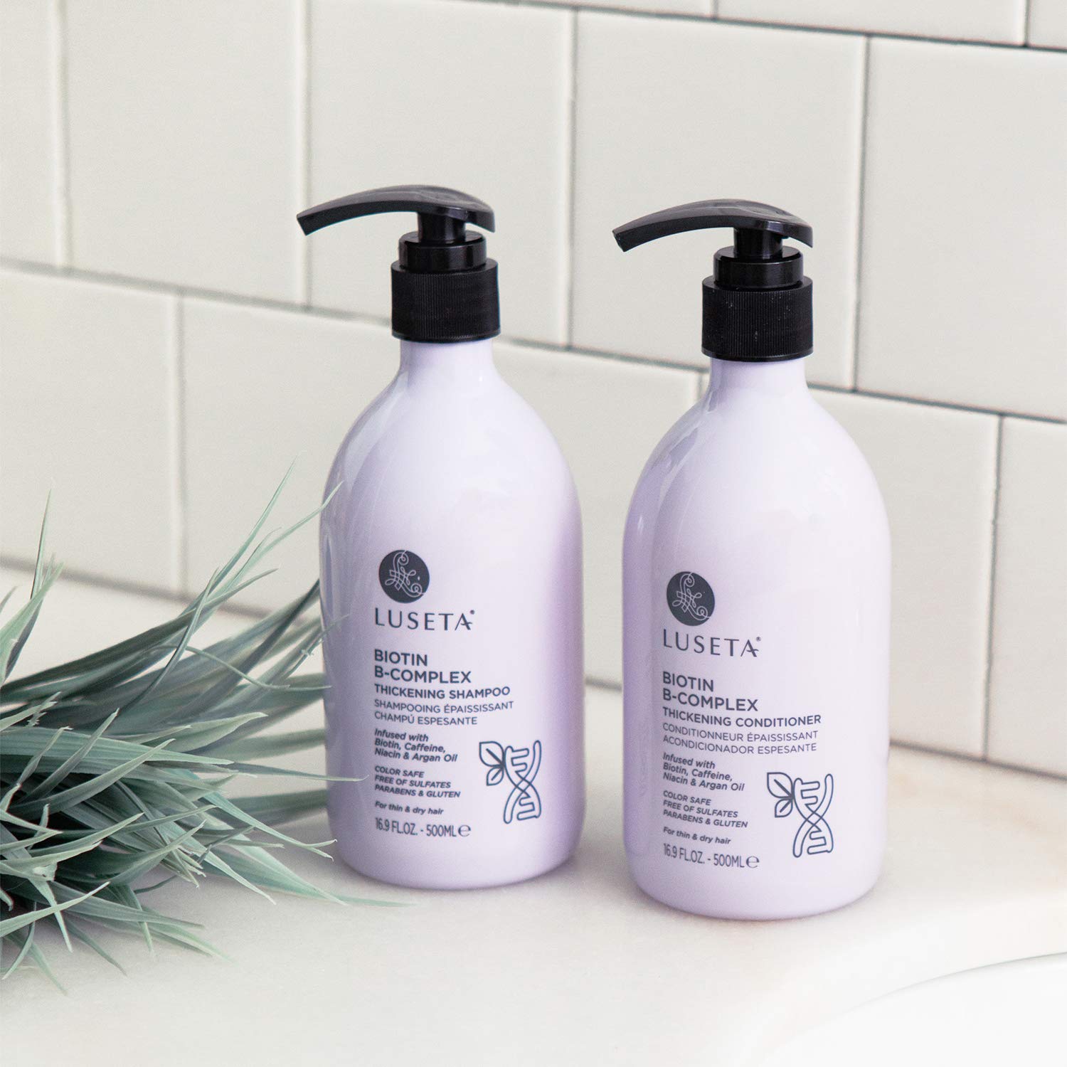 Luseta Coffret Shampooing et Après-Shampoing, emballage élégant, parfait pour une routine capillaire complète.