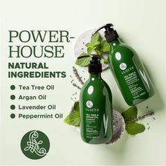Luseta conditionneur arbre à thé argan, texture douce, démêle et ajoute de la brillance.