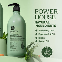 Luseta Conditionneur Romarin Menthe, texture crème riche, nourrit le cuir chevelu et apporte brillance.