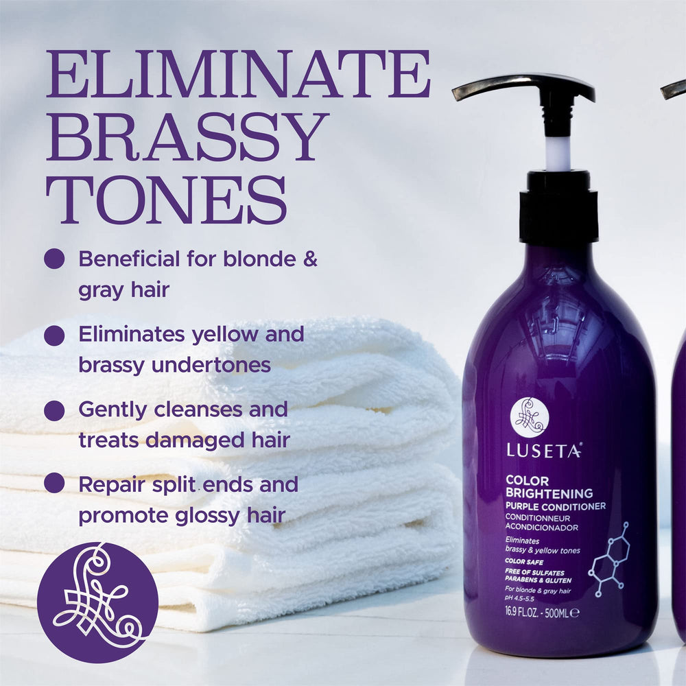 Texture crèmeuse du Luseta violet, démontrant une application douce sur les cheveux.