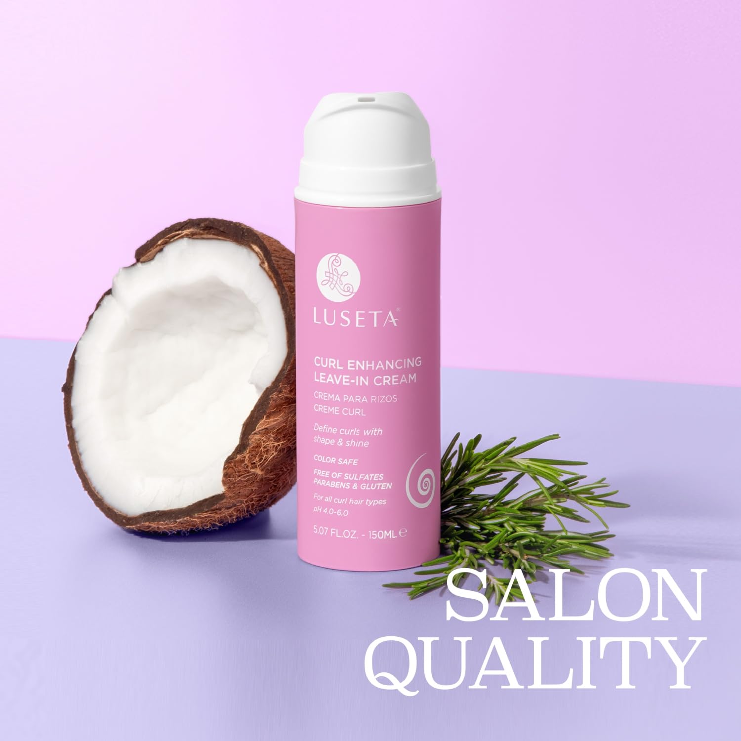 Crème Luseta hydratante pour cheveux crépus offrant douceur et souplesse.