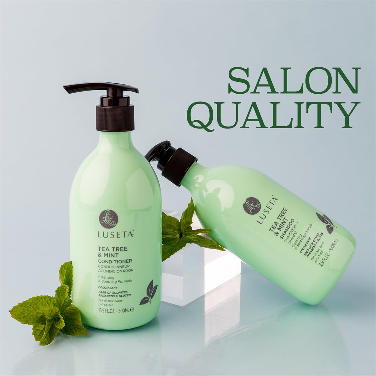 Moment douche relaxant avec lavande et menthe Luseta.