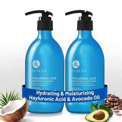 Luseta flacon-shampoing hydratant à l’acide hyaluronique pour cheveux secs