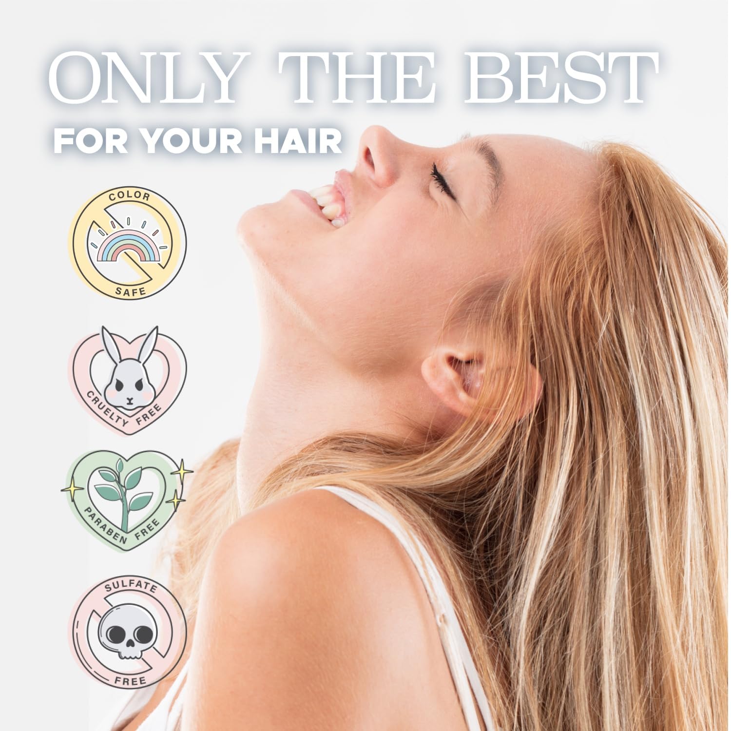 Luseta formule sans sulfates et parabènes — douceur adaptée aux cheveux colorés.