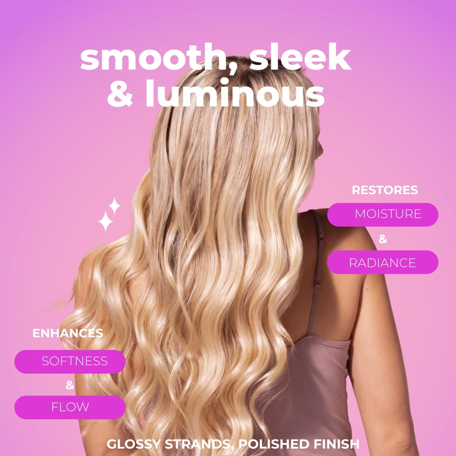 Démêlage facilité et frisottis maîtrisés grâce au trio Glossy Pearl