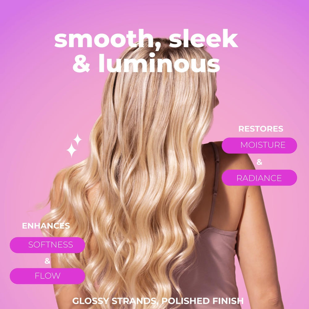 Démêlage facilité et frisottis maîtrisés grâce au trio Glossy Pearl