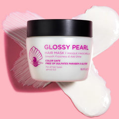 Luseta Glossy Pearl Hair Mask application demonstrates easy use and conditioning.