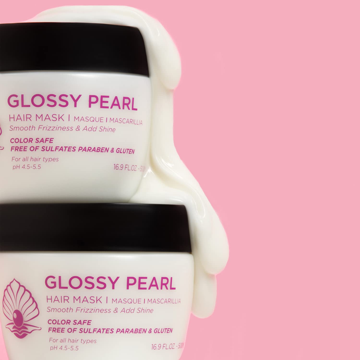 Pearl extract in Luseta mask delivering extra moisture and softness.