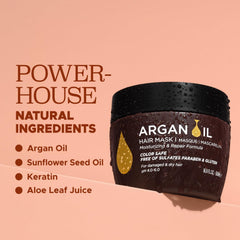 Huile d’argan Luseta dans une bouteille, soin brillance pour cheveux.